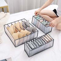 Thickened Underwear Pack Boxed Storage Bag Socks Bra Panties Drawer-style Separation Grid Children Wardrobe Finishing Home Use